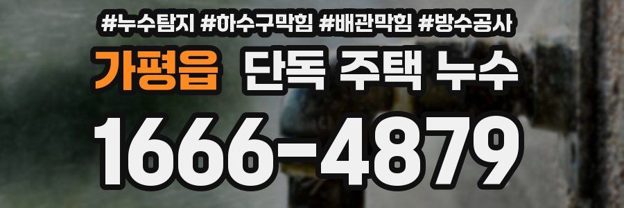 가평읍 단독 주택 누수