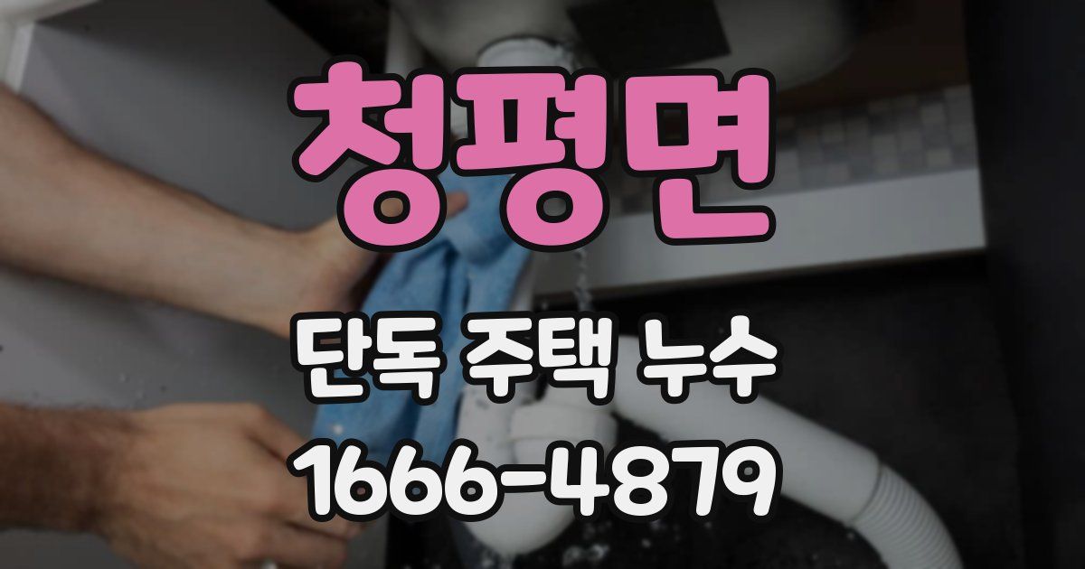 청평면 단독 주택 누수