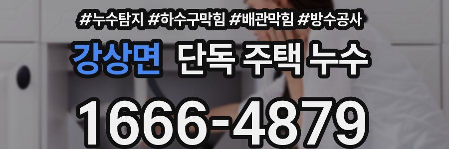 강상면 단독 주택 누수