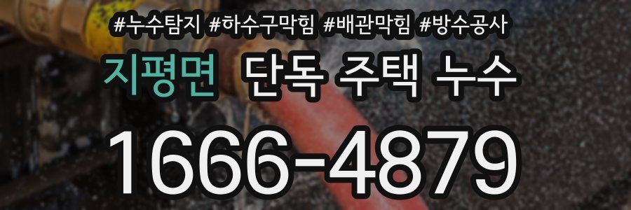 지평면 단독 주택 누수