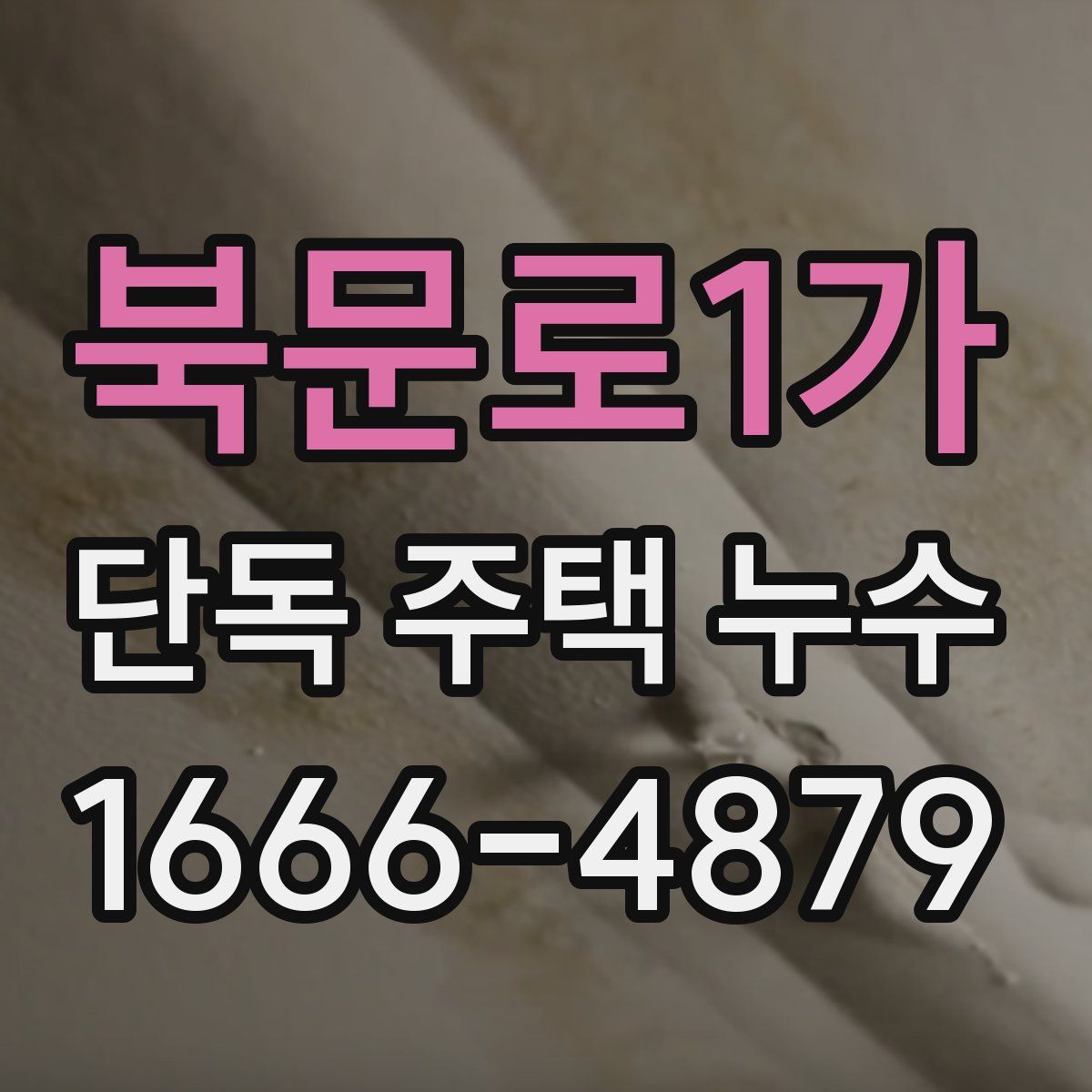 북문로1가 단독 주택 누수