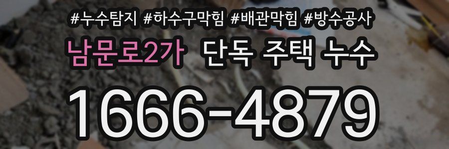 남문로2가 단독 주택 누수
