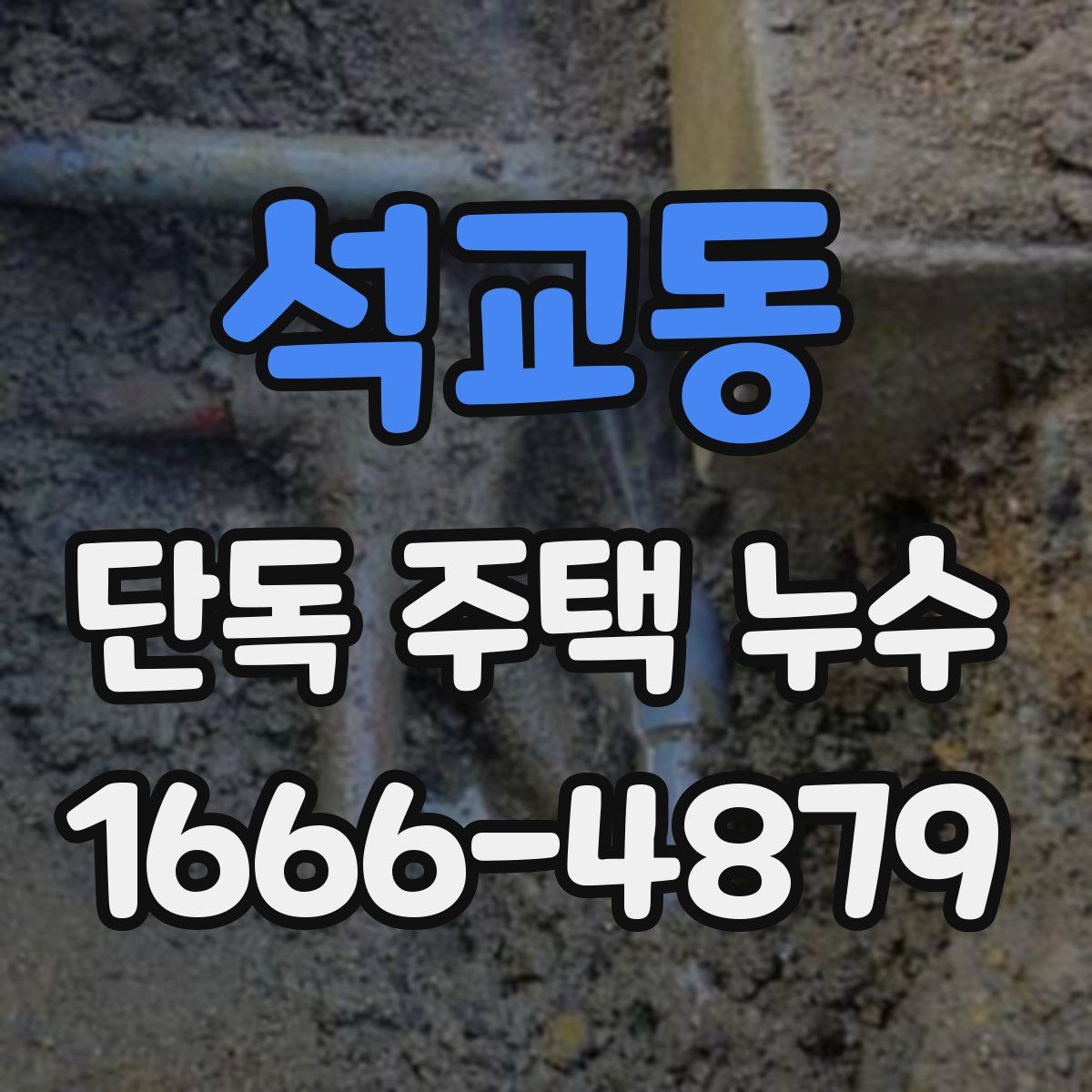 석교동 단독 주택 누수