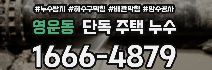 영운동 단독 주택 누수