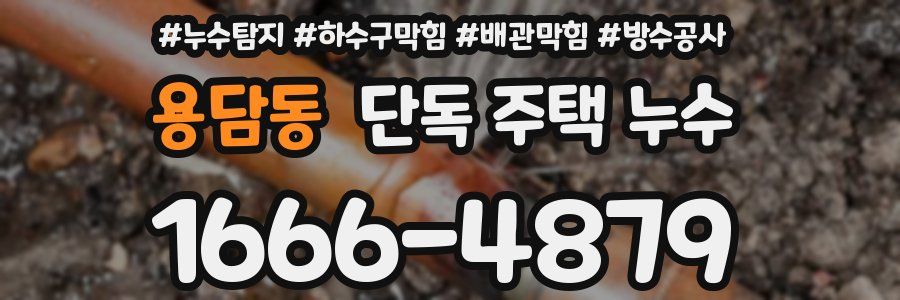 용담동 단독 주택 누수