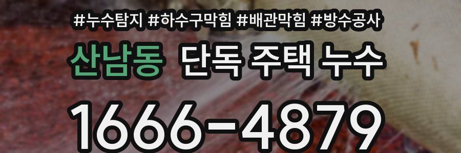 산남동 단독 주택 누수