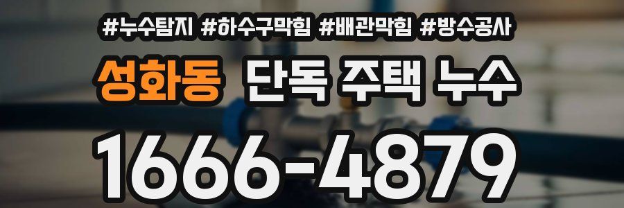 성화동 단독 주택 누수