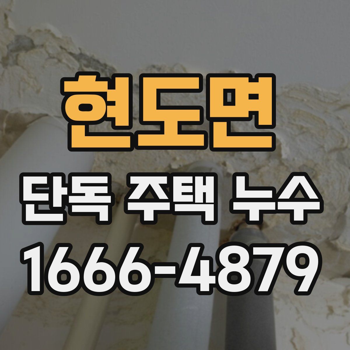 현도면 단독 주택 누수