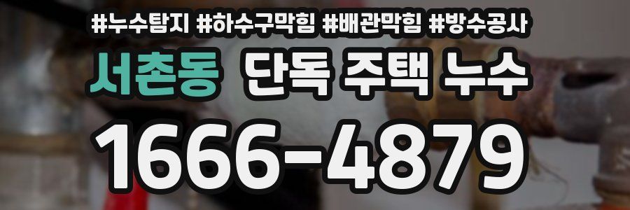 서촌동 단독 주택 누수