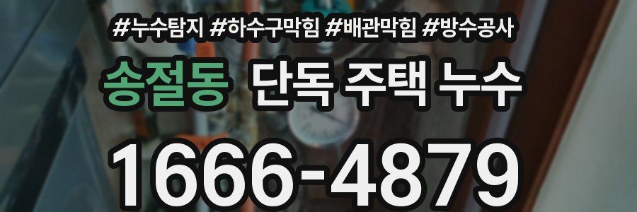 송절동 단독 주택 누수