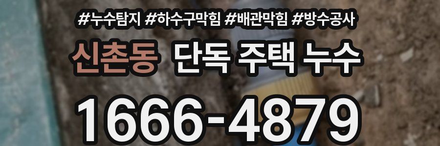 신촌동 단독 주택 누수