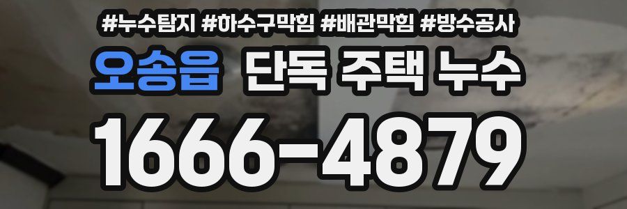 오송읍 단독 주택 누수