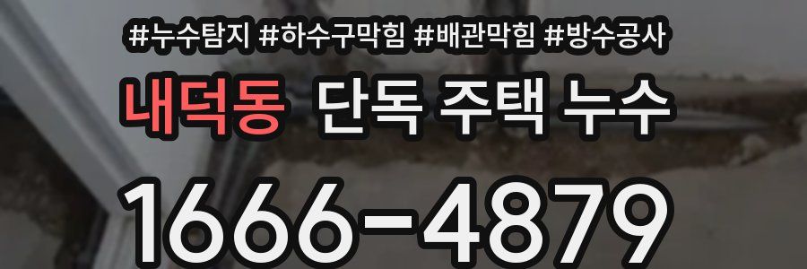 내덕동 단독 주택 누수