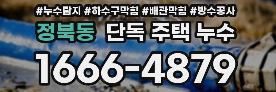 정북동 단독 주택 누수