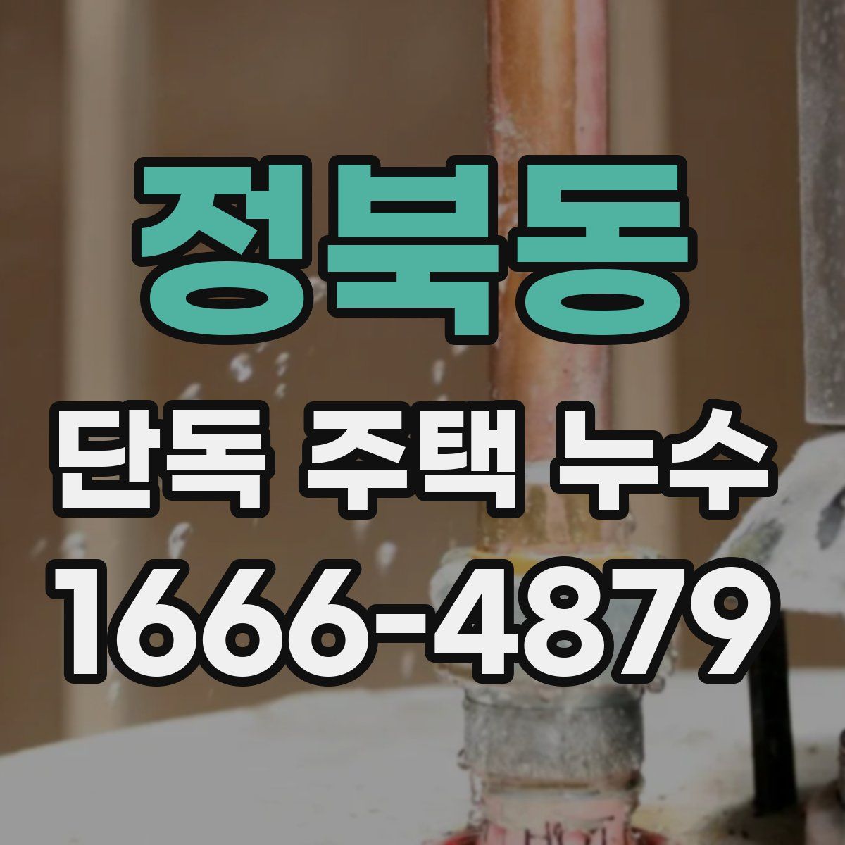 정북동 단독 주택 누수