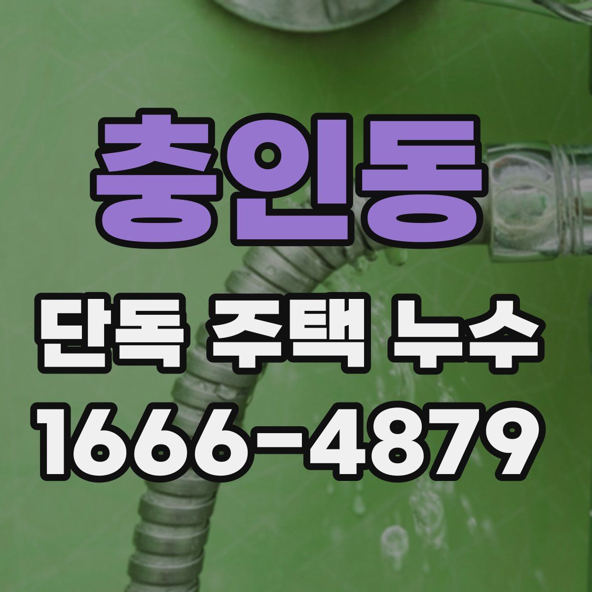 충인동 단독 주택 누수