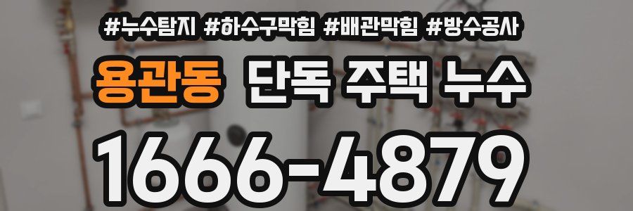 용관동 단독 주택 누수