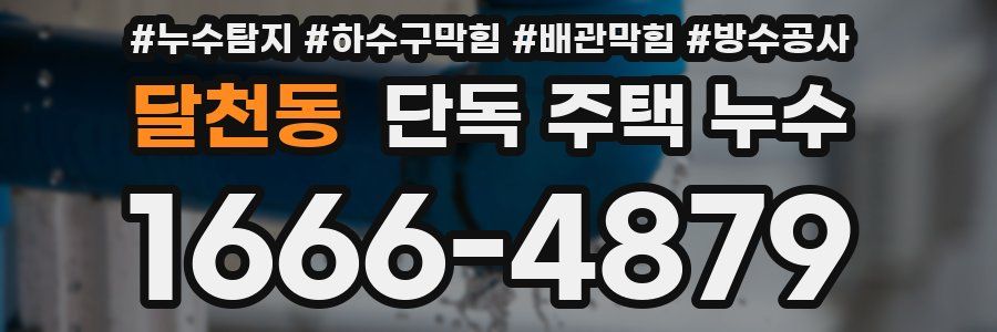 달천동 단독 주택 누수