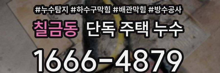 칠금동 단독 주택 누수