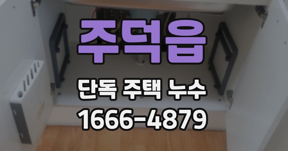 주덕읍 단독 주택 누수
