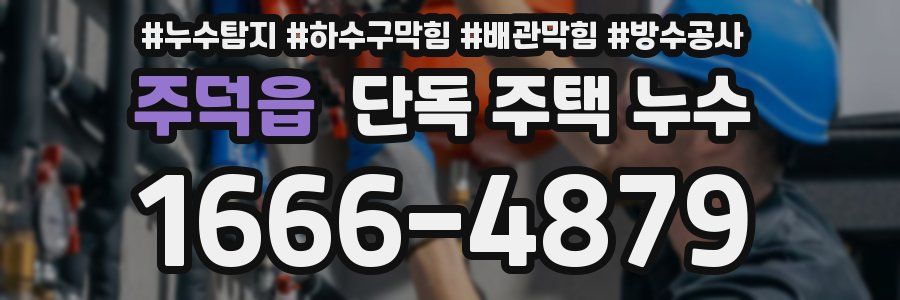 주덕읍 단독 주택 누수