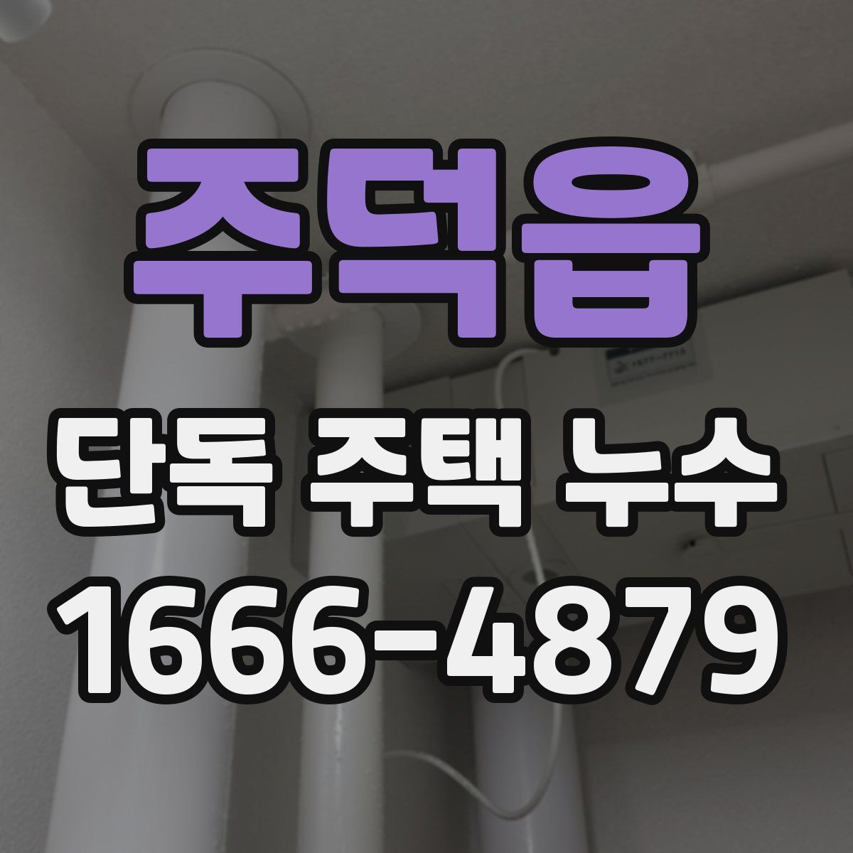 주덕읍 단독 주택 누수