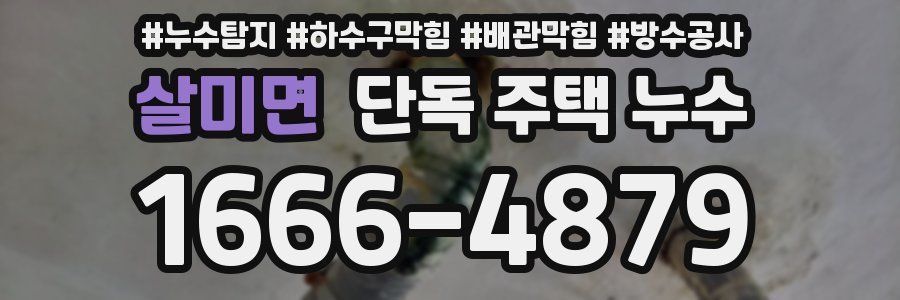살미면 단독 주택 누수