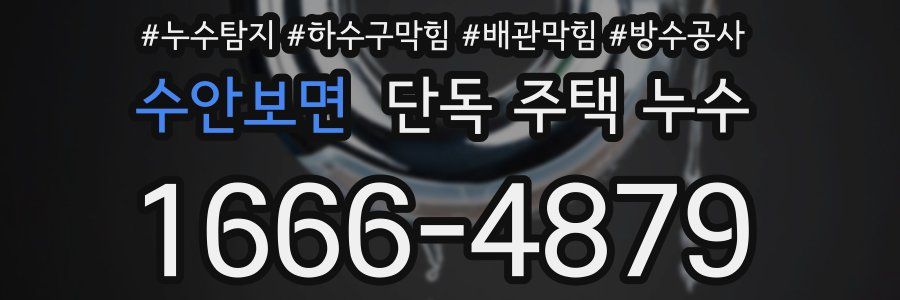 수안보면 단독 주택 누수