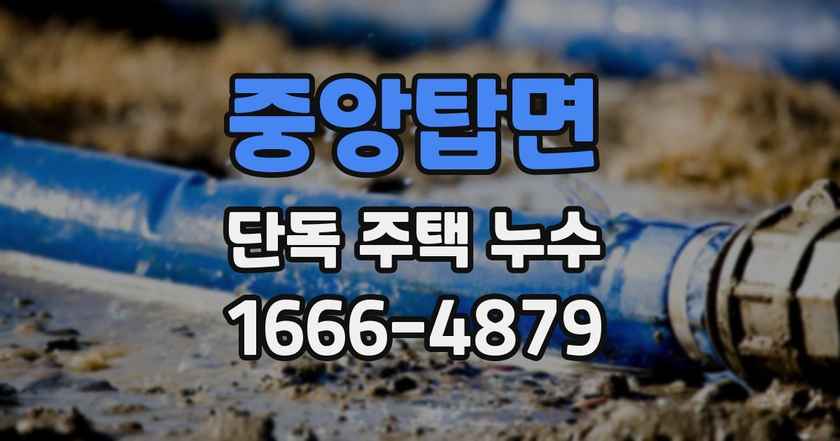 중앙탑면 단독 주택 누수