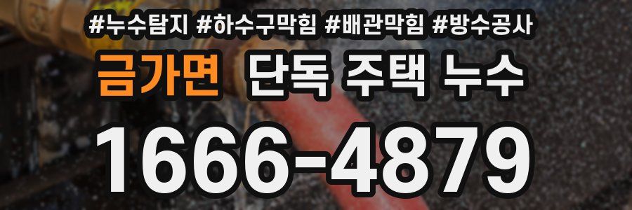 금가면 단독 주택 누수