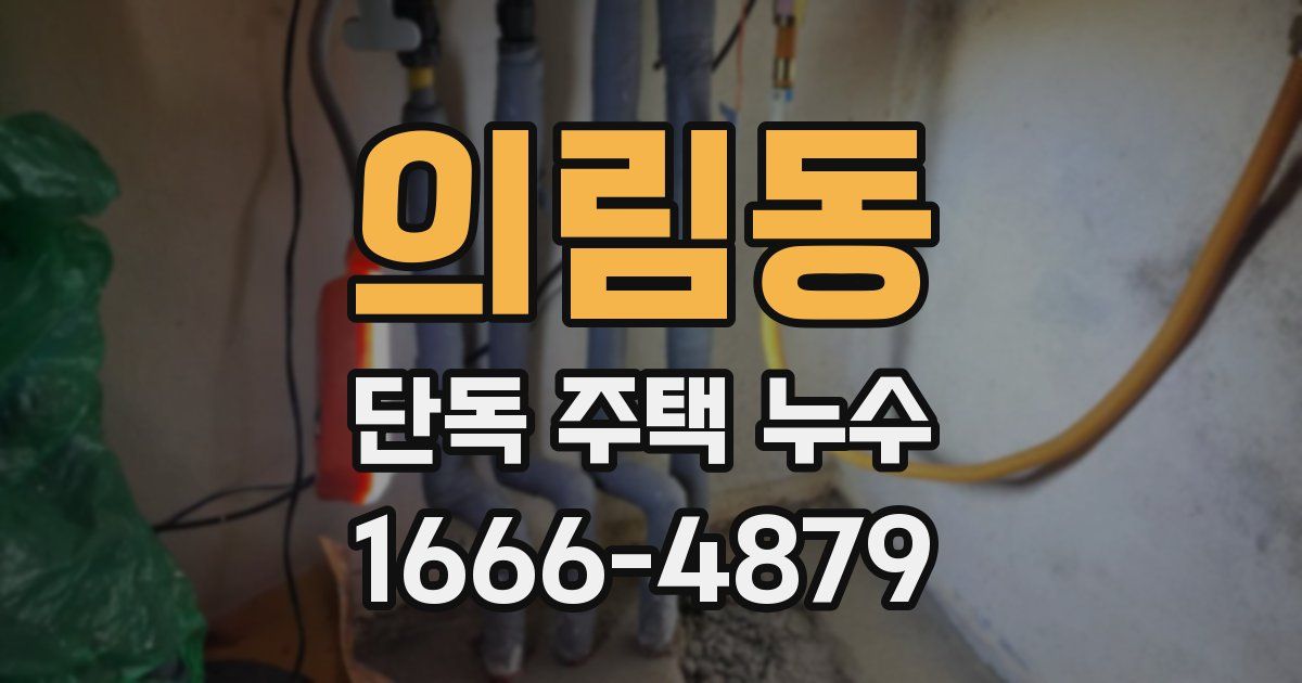 의림동 단독 주택 누수