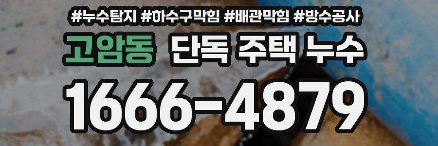 고암동 단독 주택 누수