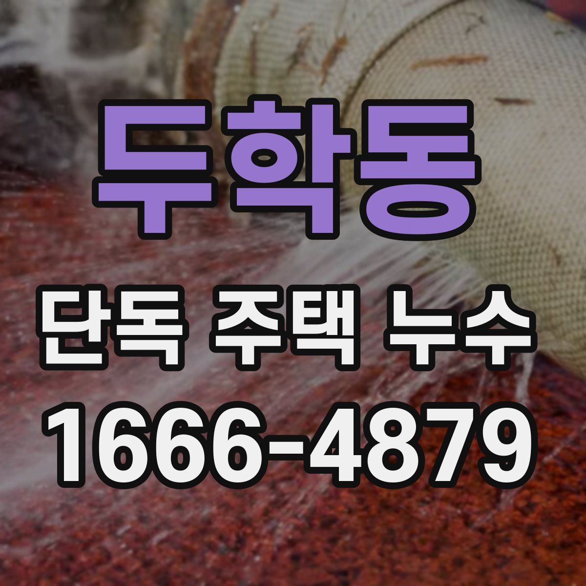 두학동 단독 주택 누수