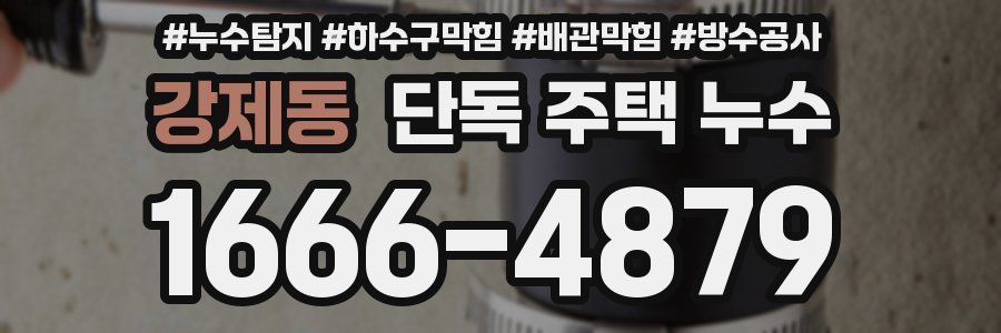 강제동 단독 주택 누수