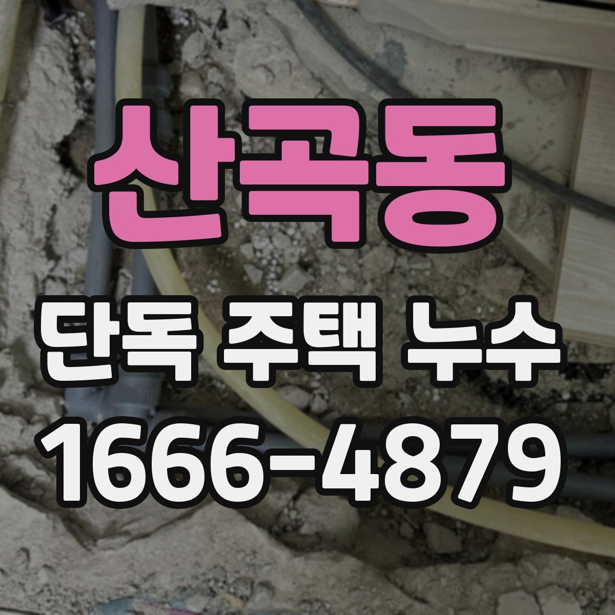 산곡동 단독 주택 누수