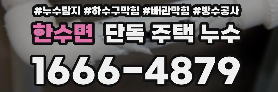 한수면 단독 주택 누수