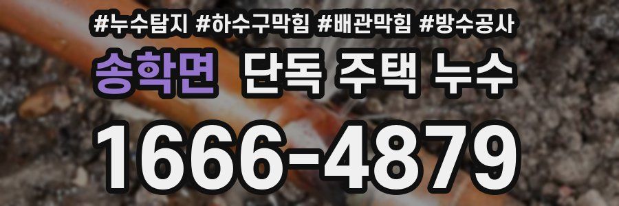송학면 단독 주택 누수