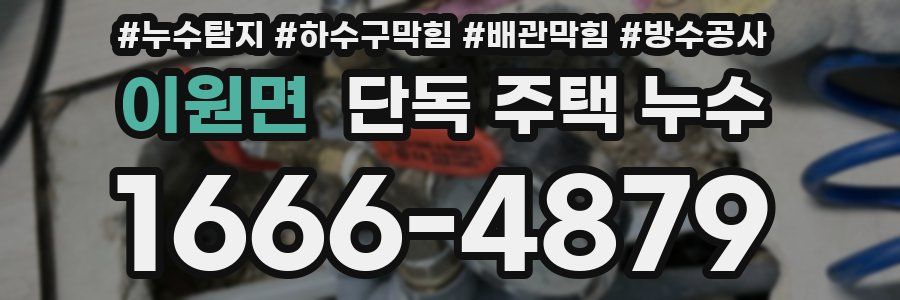 이원면 단독 주택 누수