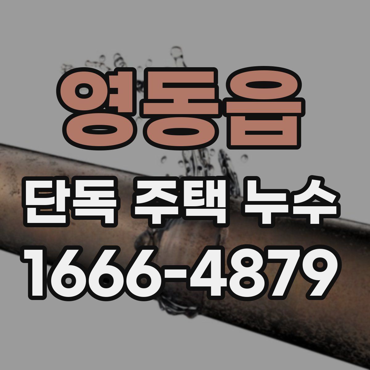 영동읍 단독 주택 누수