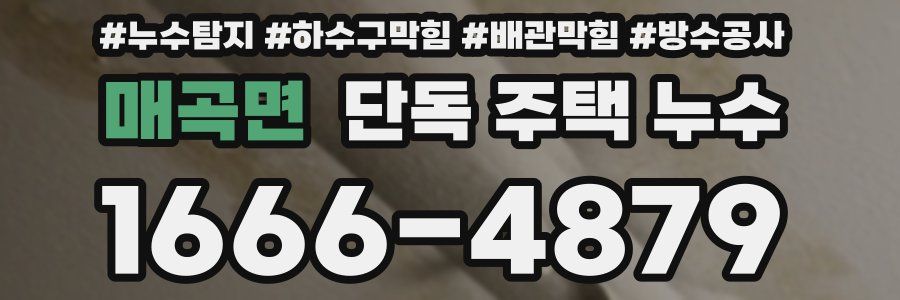 매곡면 단독 주택 누수