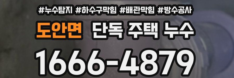 도안면 단독 주택 누수