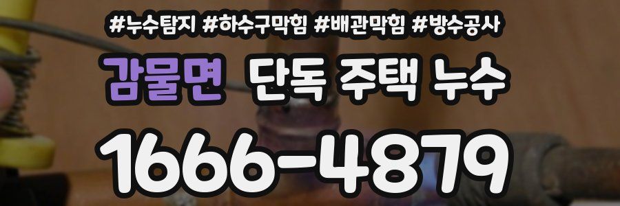 감물면 단독 주택 누수