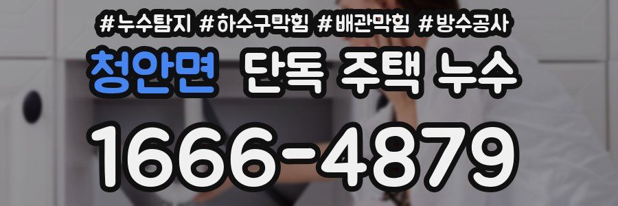 청안면 단독 주택 누수