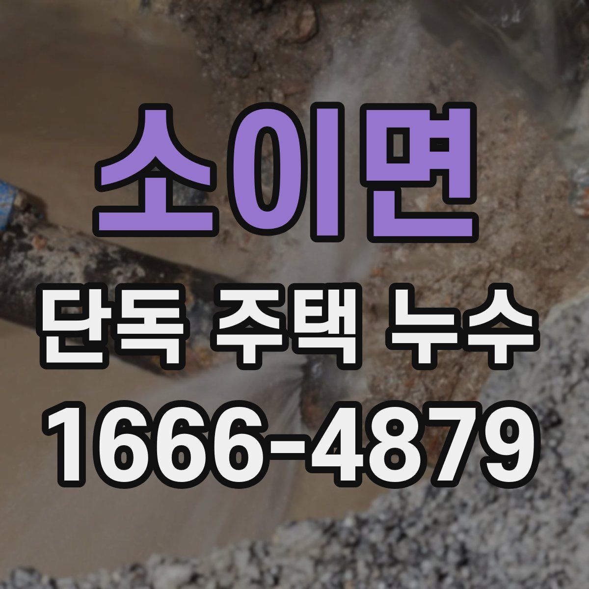소이면 단독 주택 누수