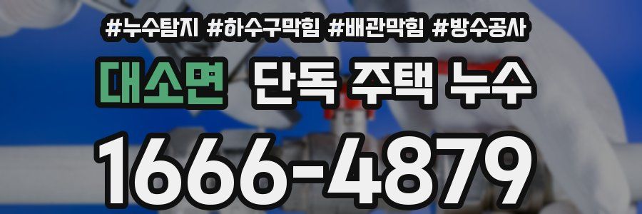 대소면 단독 주택 누수