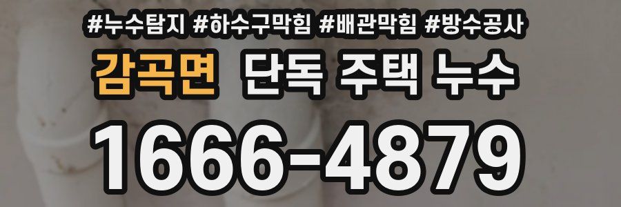 감곡면 단독 주택 누수