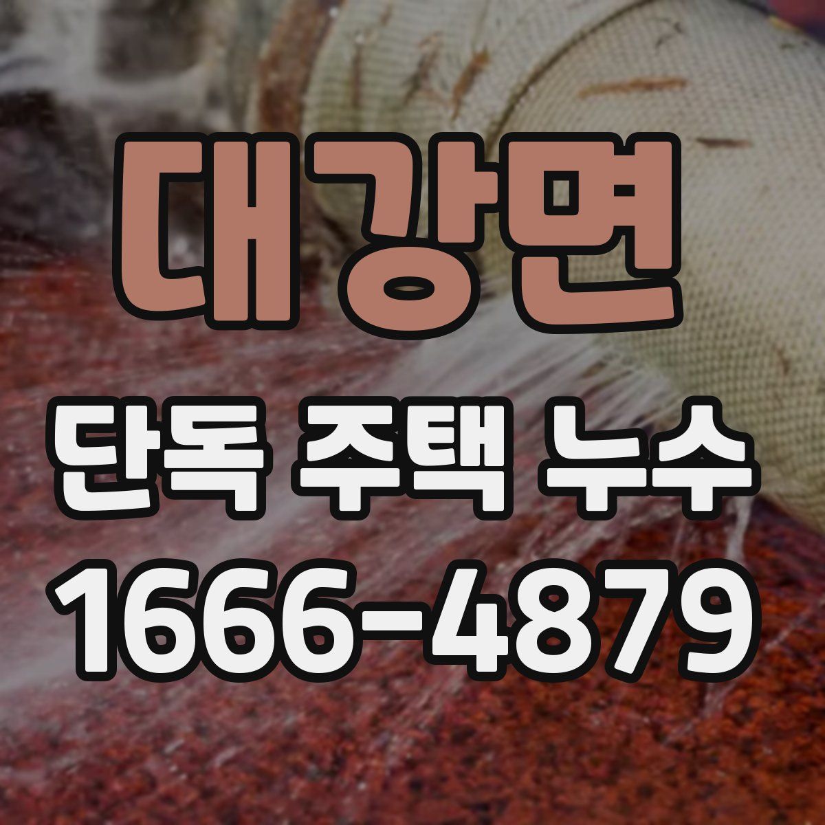 대강면 단독 주택 누수