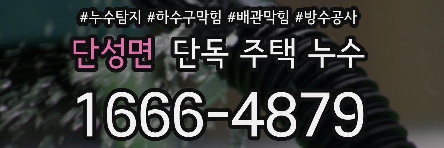 단성면 단독 주택 누수