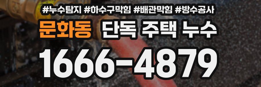 문화동 단독 주택 누수
