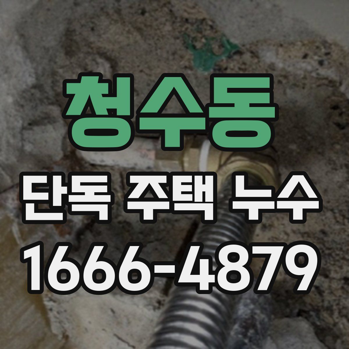 청수동 단독 주택 누수